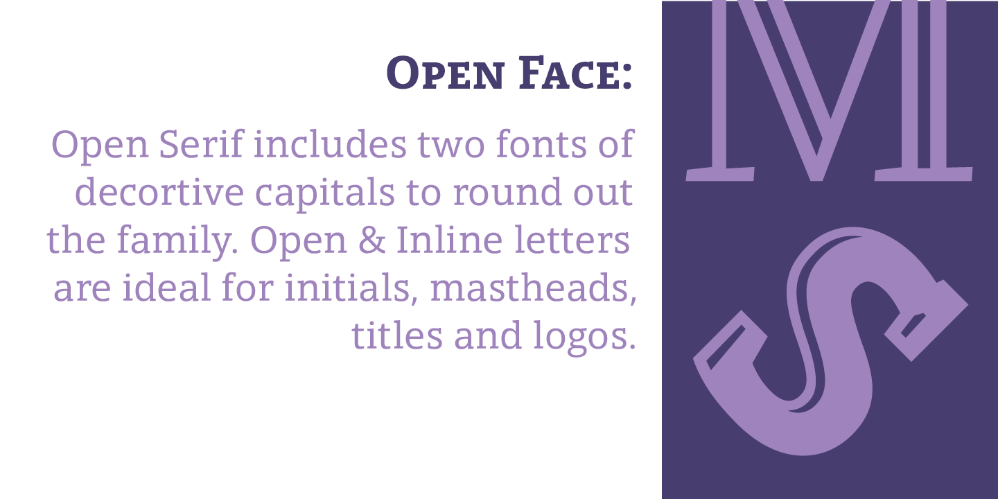 Example font Open Serif #4